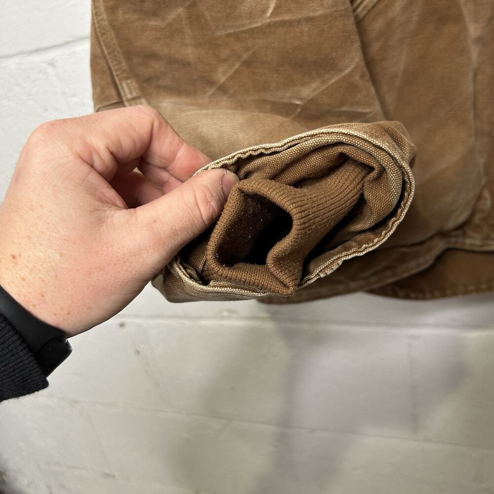 Vintage Carhartt Sherpa-Lined Hooded Detroit Jack… - image 4